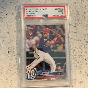 2018 Topps Update Juan Soto Rookie Card PSA 9